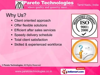 Press Components by Pareto Technologies Chennai Slide 3