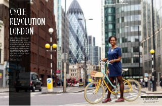 86   CENTRAL URBAN MOBILITY
Velo City Girl Jools Walker
Die Bloggerin vereint Stil mit Rad
und stellt London gern als „Cycle
City“ dar – allein um der Bewegung
mehr Momentum zu geben
CYCLE
REVOLUTION
LONDON
URBAN MOBILITY
Die 8,5-Millionen-Metropole will
Fahrradstadt werden. Knapp
1,3 Milliarden Euro gibt London für
Infrastruktur und politische Initia-
tiven aus, um den Radverkehr zu
vervier­fachen. Die wahren Revo-
lutionäre sind Designer, Kreative,
Hipster, Über­zeugte mit natürli-
chem Trend­bewusstsein. Und der
Kraft zur Innovation.
TEXT NORA MANTHEY
FOTOS HORST A. FRIEDRICHS
 