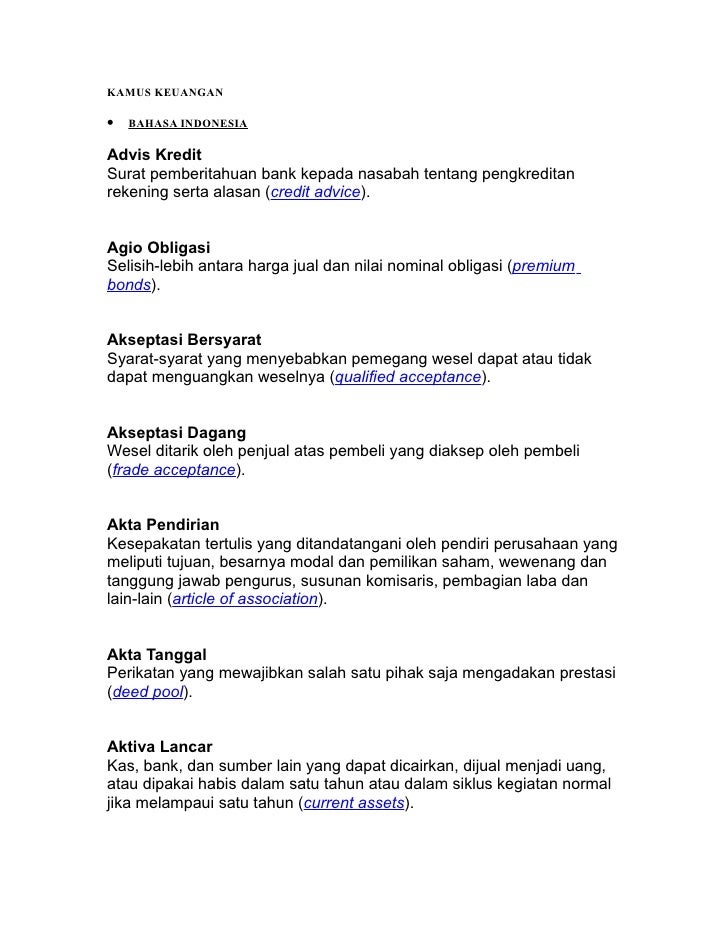 kamus keuangan versi indonesia kamus keuangan versi indonesia
