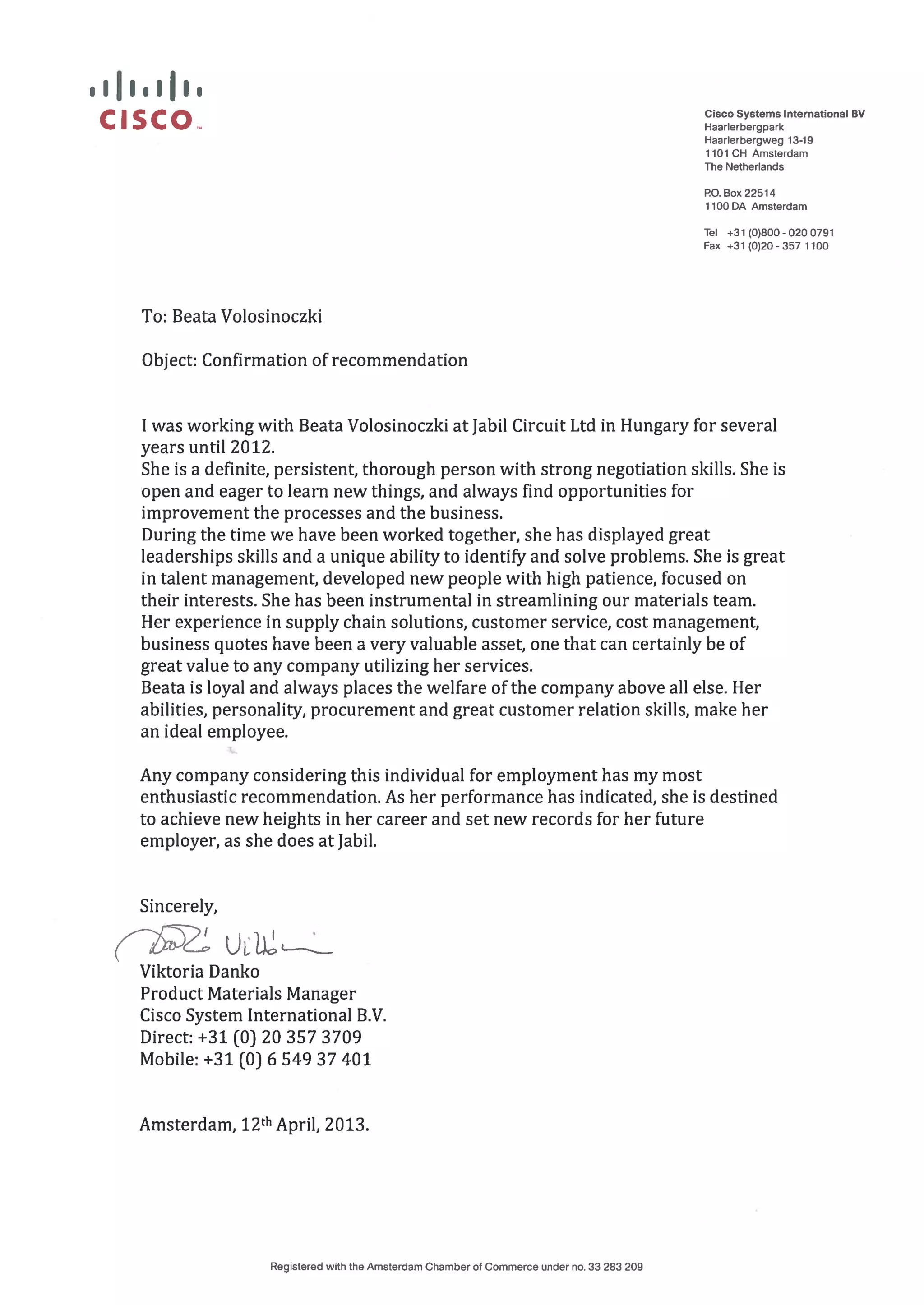 Confirmation of recommendation | PDF