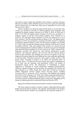 BIOLOGICAL CONTROL OF FOOT AND ROOT ROT DISEASE OF PEA (PISUM SATIVUM L ...