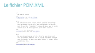 Le fichier POM.XML
 