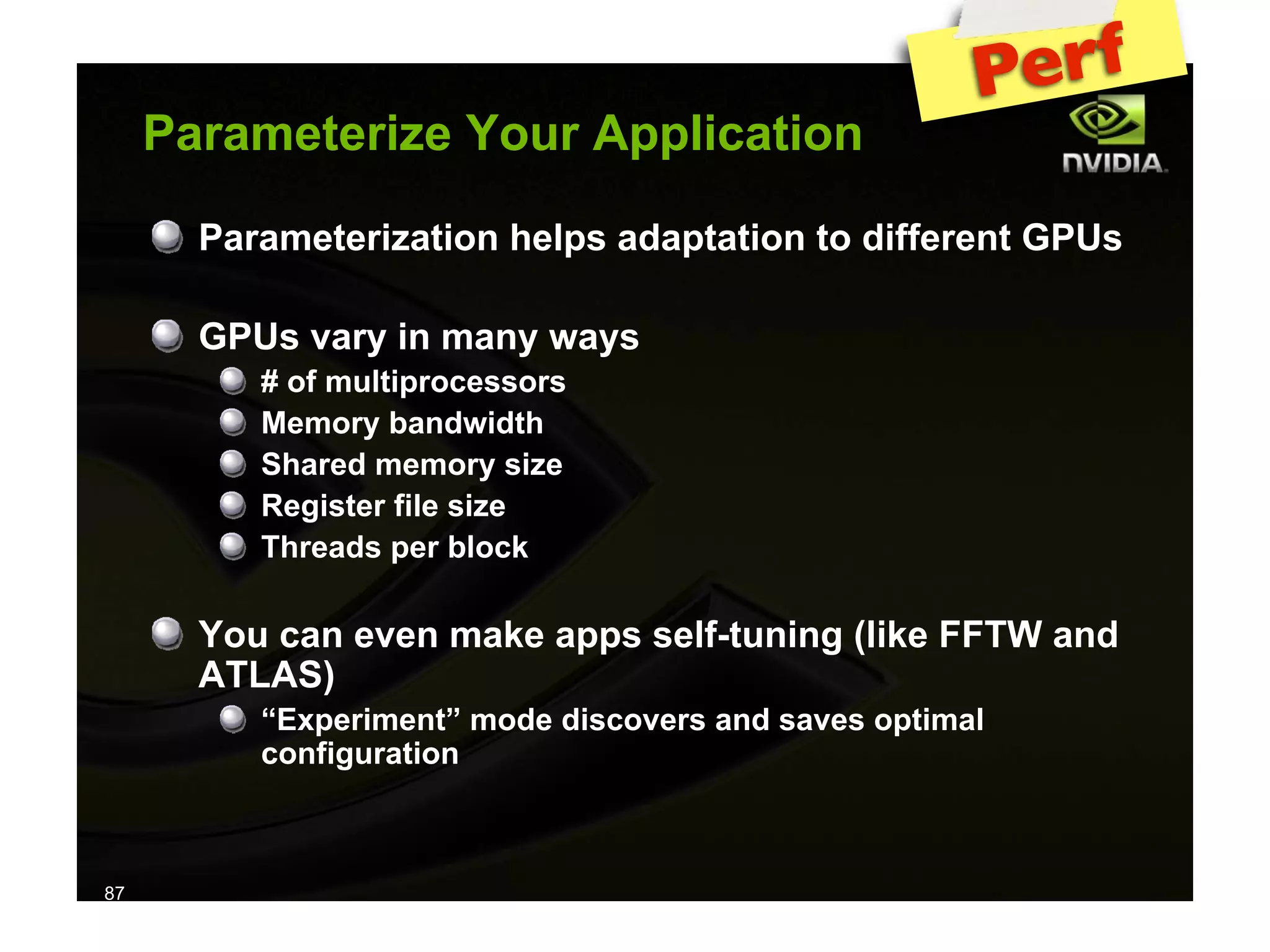 IAP09 CUDA@MIT 6.963 - Lecture 04: CUDA Advanced #1 (Nicolas Pinto, MIT)