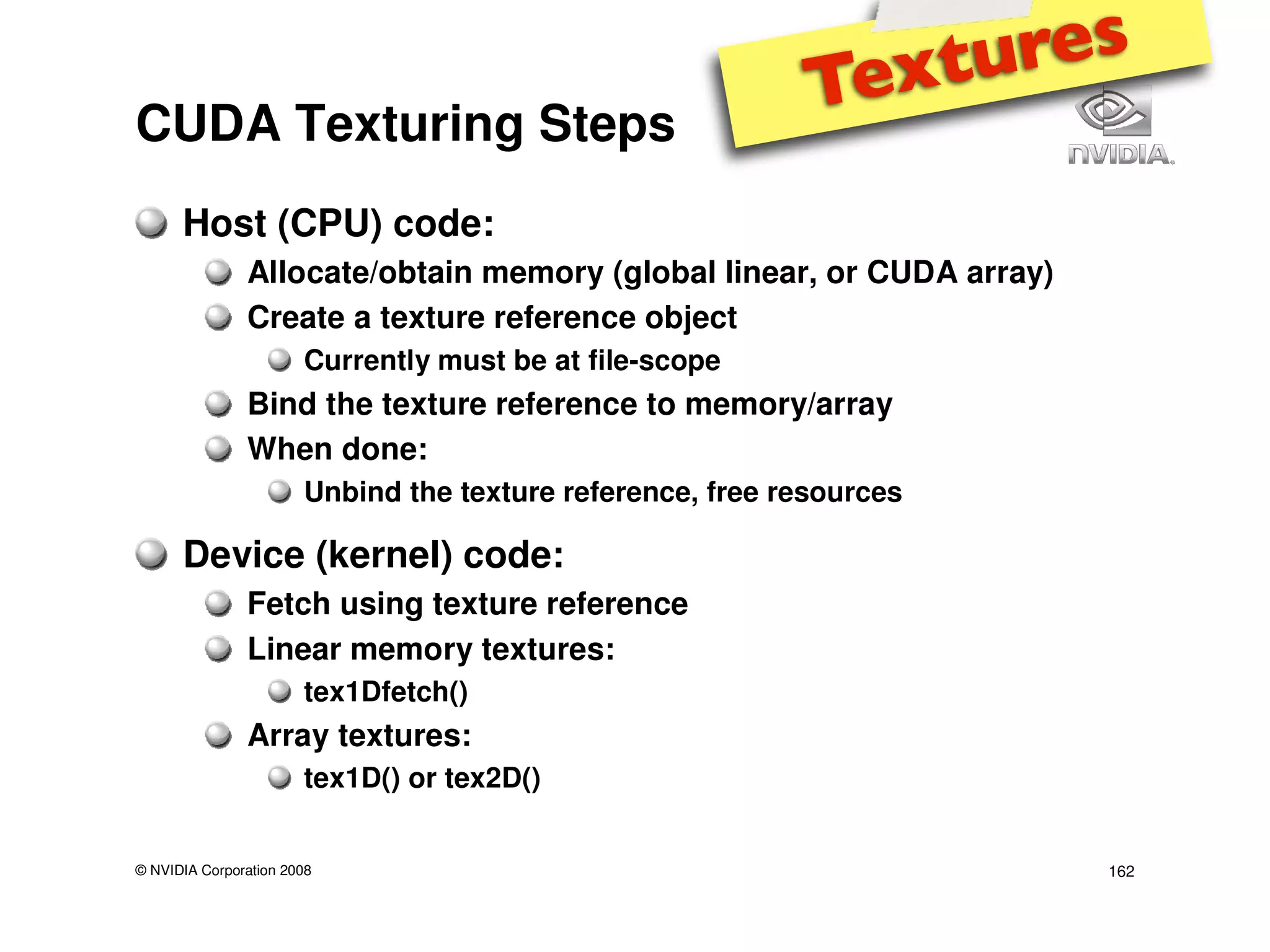 IAP09 CUDA@MIT 6.963 - Lecture 04: CUDA Advanced #1 (Nicolas Pinto, MIT)