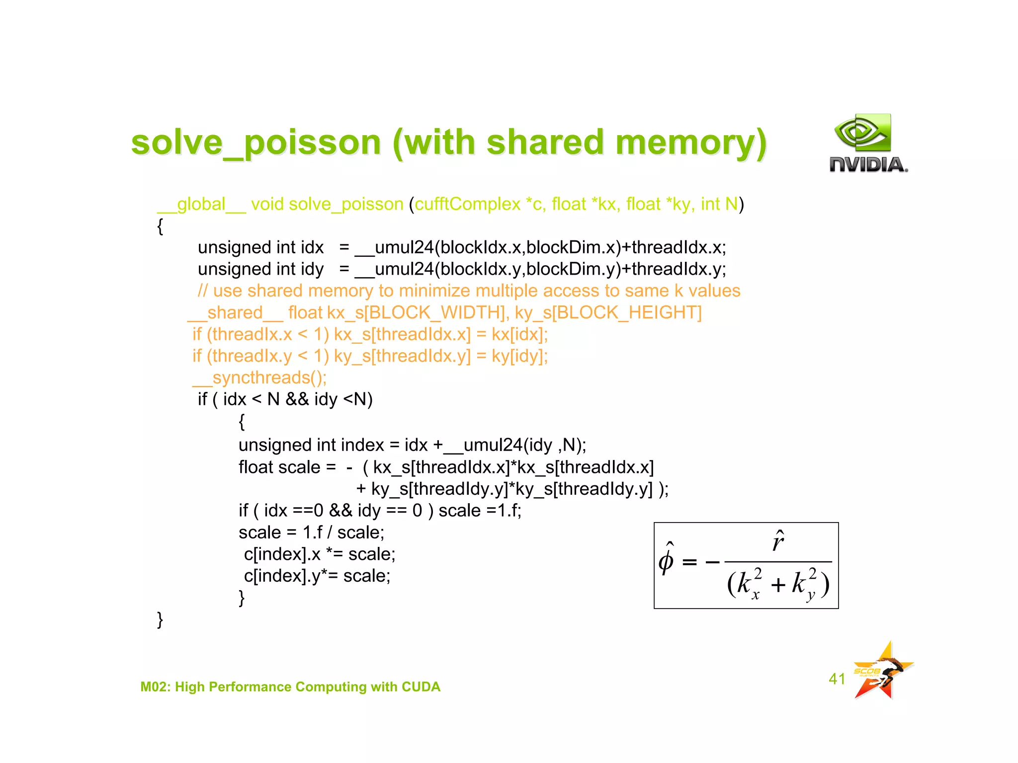 IAP09 CUDA@MIT 6.963 - Lecture 04: CUDA Advanced #1 (Nicolas Pinto, MIT)