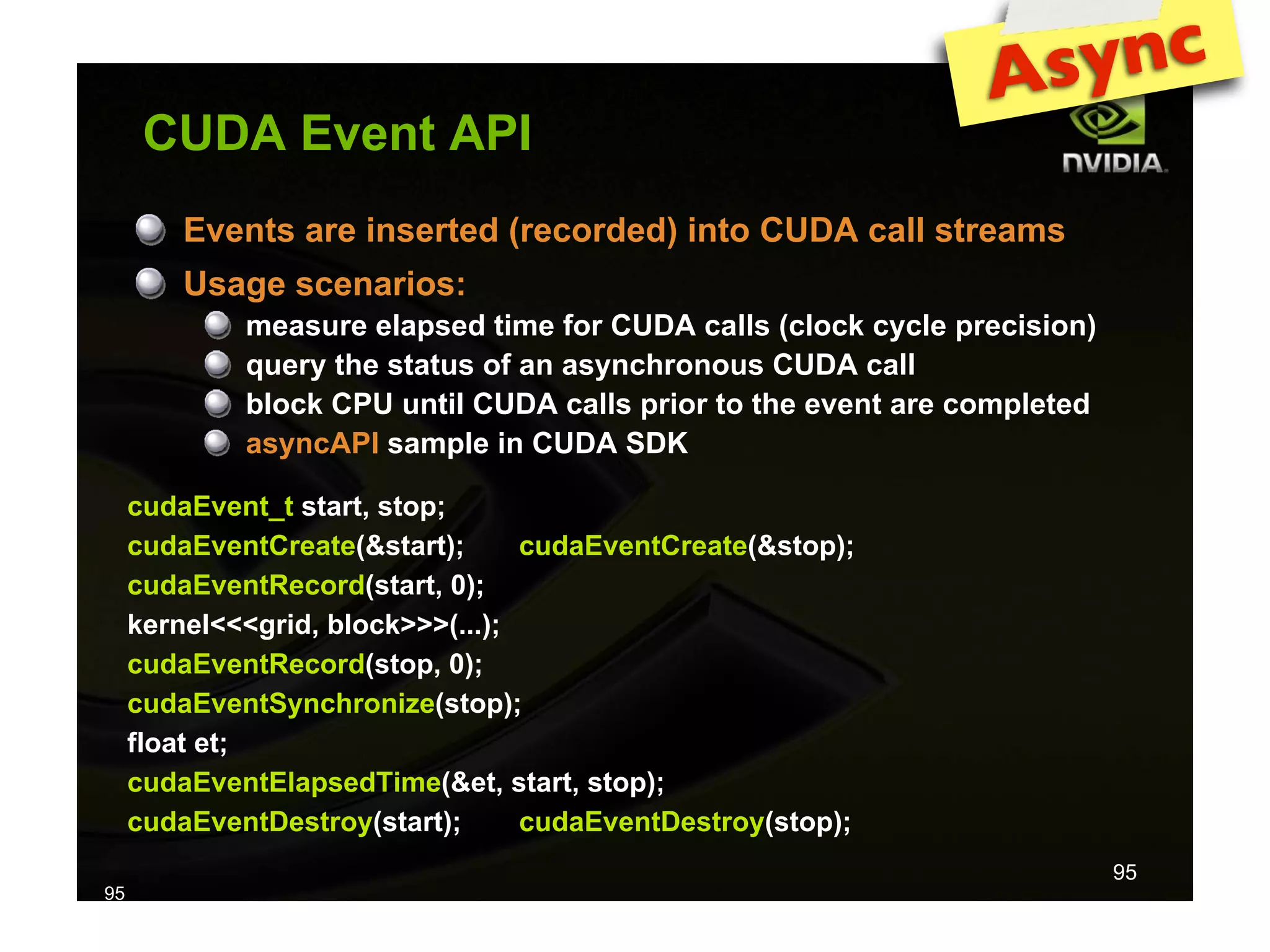 IAP09 CUDA@MIT 6.963 - Lecture 04: CUDA Advanced #1 (Nicolas Pinto, MIT)