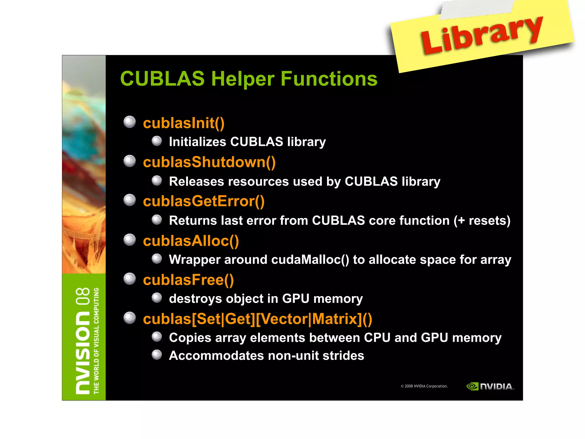 IAP09 CUDA@MIT 6.963 - Lecture 04: CUDA Advanced #1 (Nicolas Pinto, MIT)