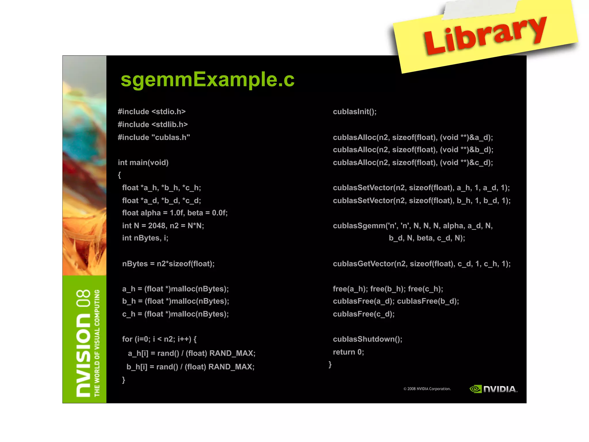 IAP09 CUDA@MIT 6.963 - Lecture 04: CUDA Advanced #1 (Nicolas Pinto, MIT)