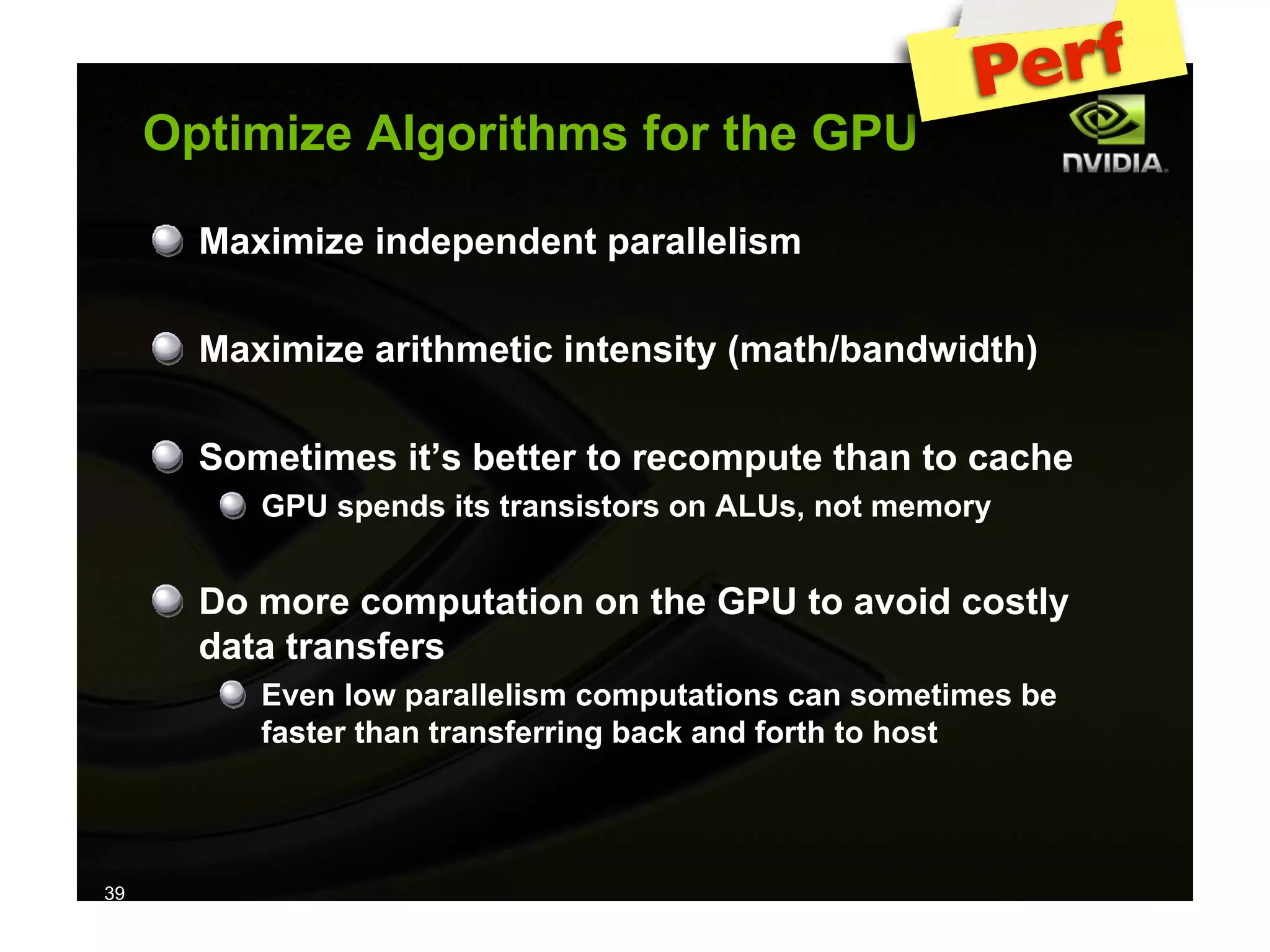 IAP09 CUDA@MIT 6.963 - Lecture 04: CUDA Advanced #1 (Nicolas Pinto, MIT)