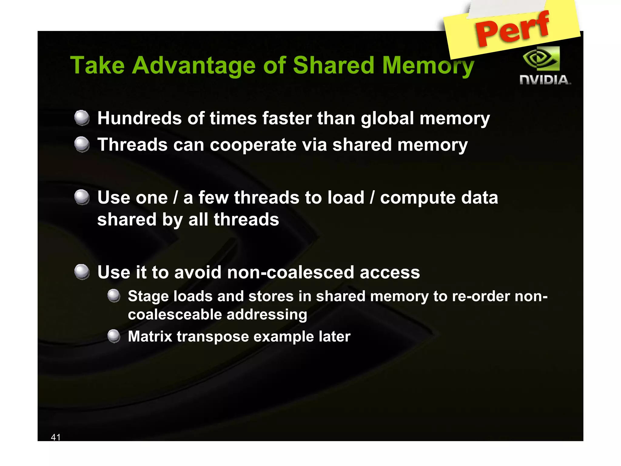 IAP09 CUDA@MIT 6.963 - Lecture 04: CUDA Advanced #1 (Nicolas Pinto, MIT)
