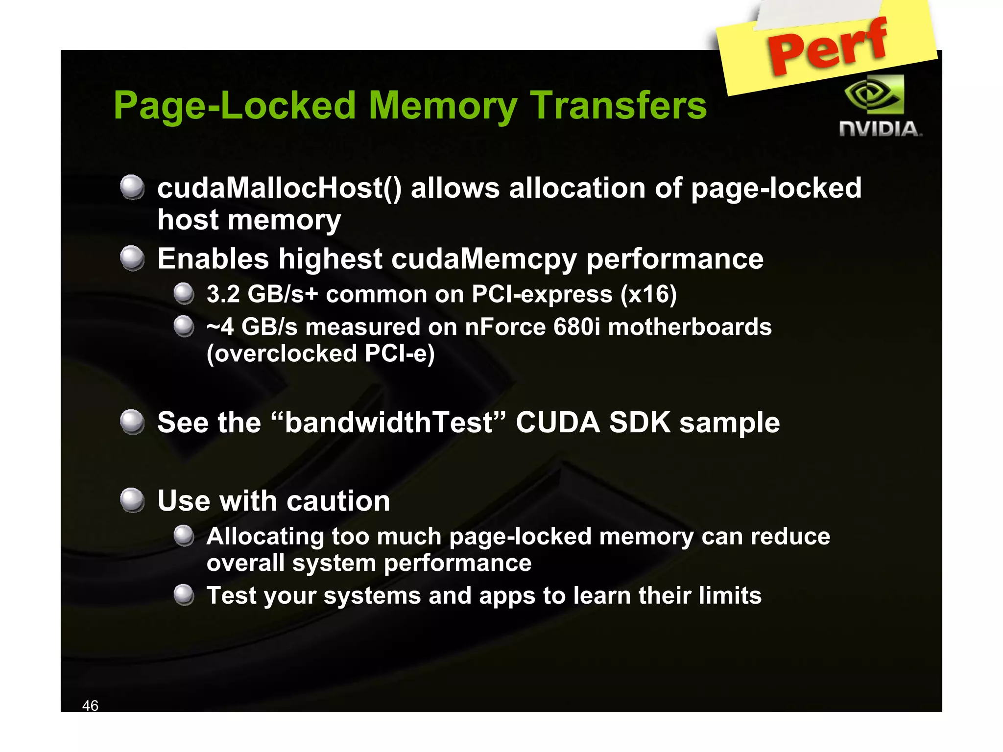IAP09 CUDA@MIT 6.963 - Lecture 04: CUDA Advanced #1 (Nicolas Pinto, MIT)