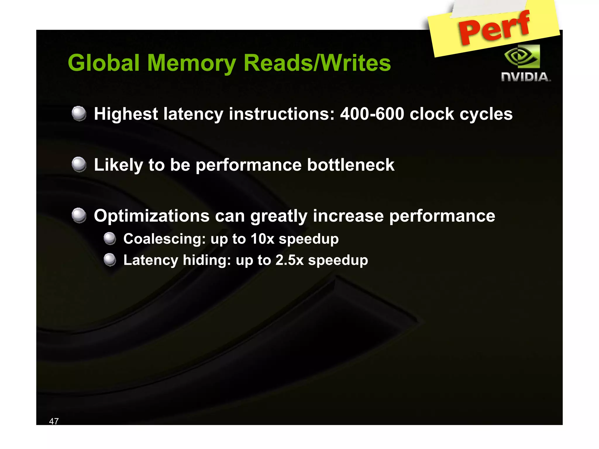 IAP09 CUDA@MIT 6.963 - Lecture 04: CUDA Advanced #1 (Nicolas Pinto, MIT)