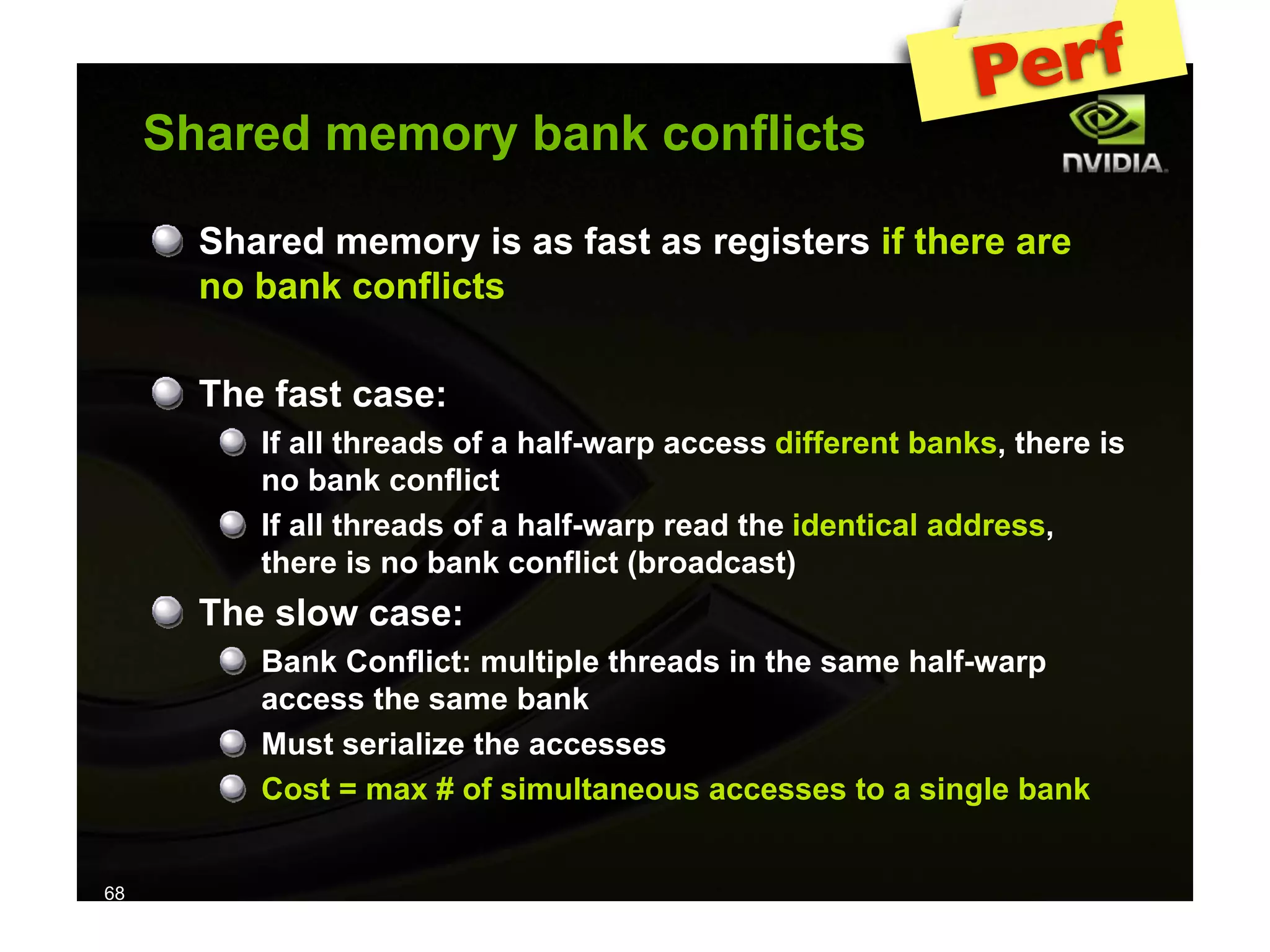 IAP09 CUDA@MIT 6.963 - Lecture 04: CUDA Advanced #1 (Nicolas Pinto, MIT)