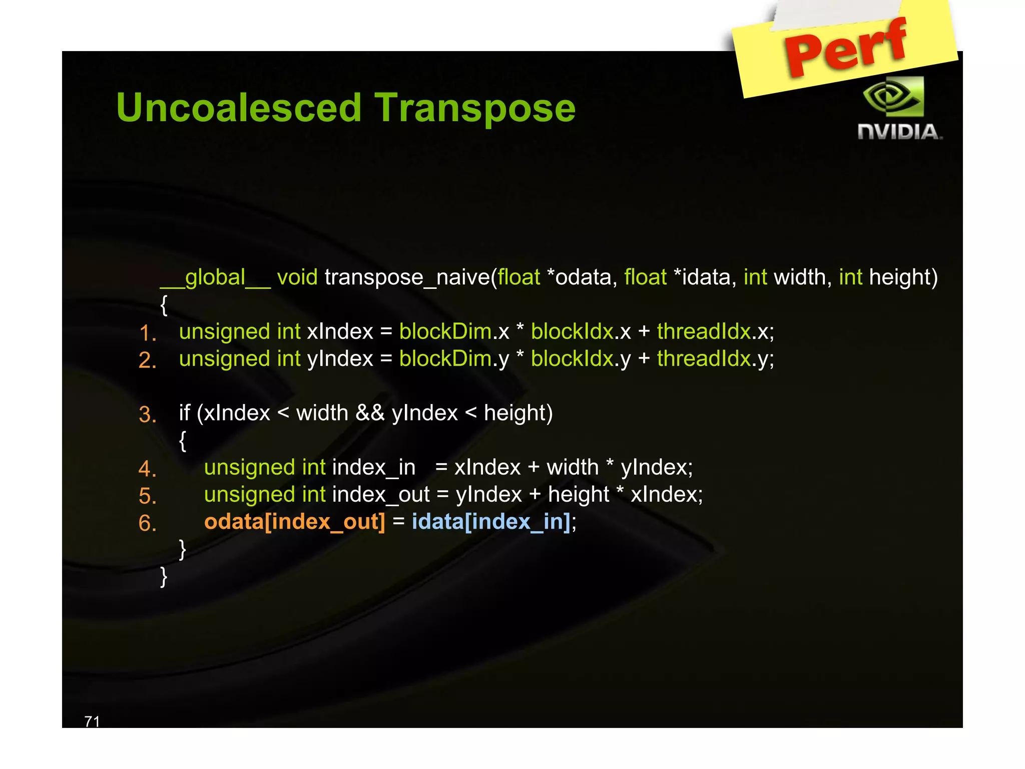 IAP09 CUDA@MIT 6.963 - Lecture 04: CUDA Advanced #1 (Nicolas Pinto, MIT)