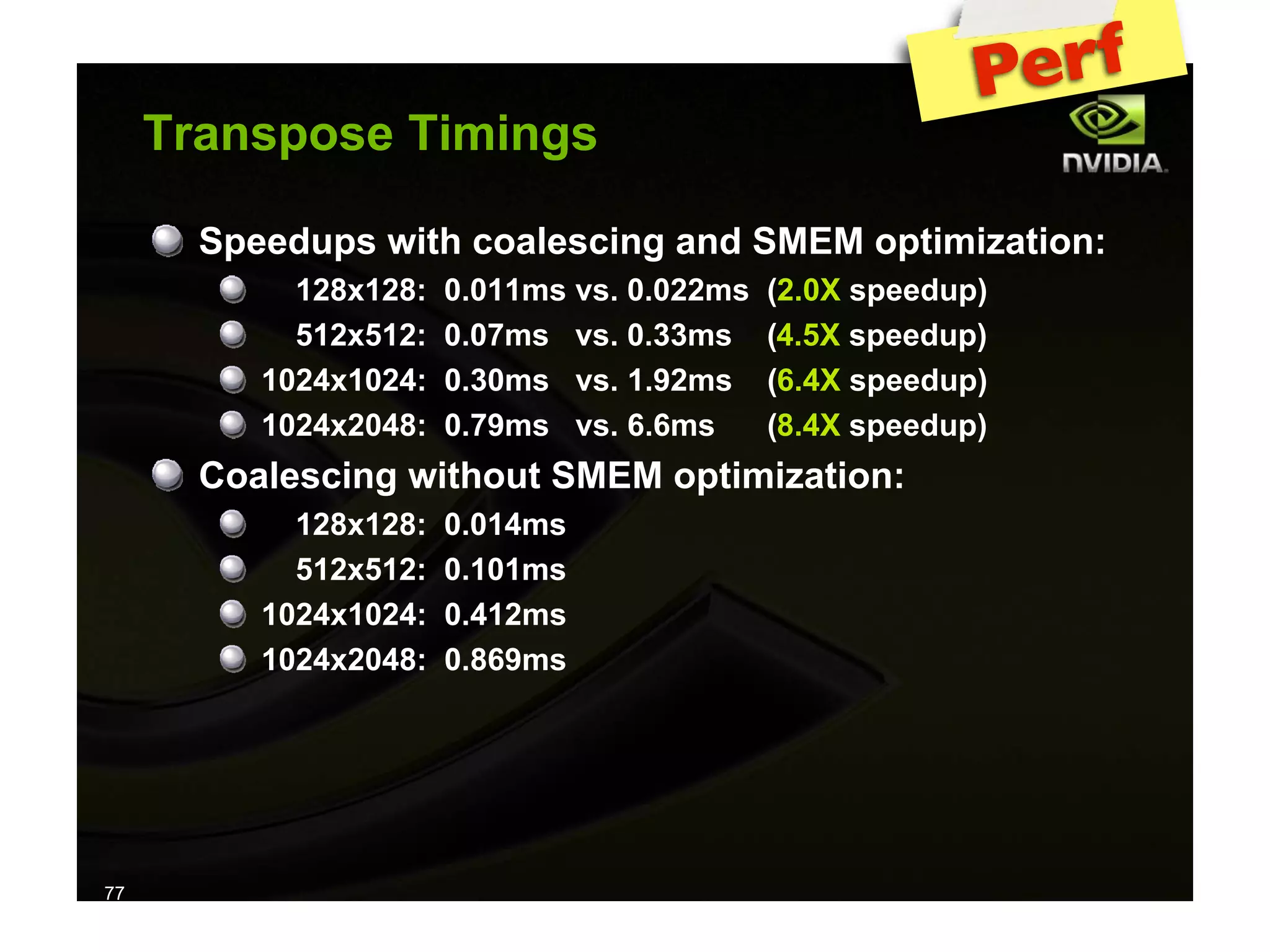 IAP09 CUDA@MIT 6.963 - Lecture 04: CUDA Advanced #1 (Nicolas Pinto, MIT)