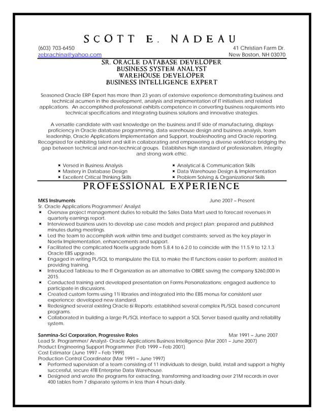 Scott E. Nadeau Resume Revisions PDF