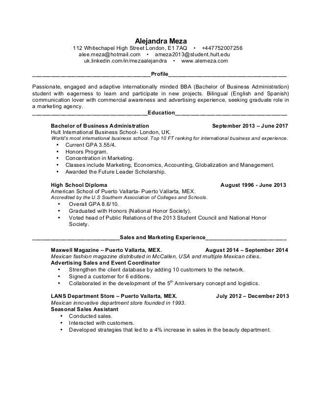 ale meza cv ale meza cv