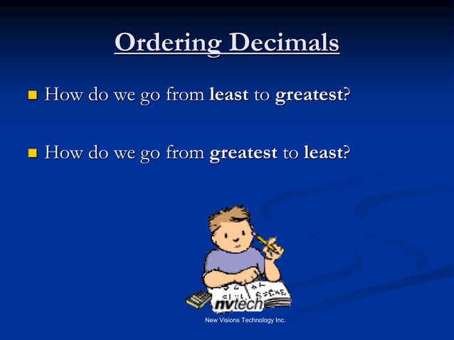 Comparing and Ordering Decimals | PPT