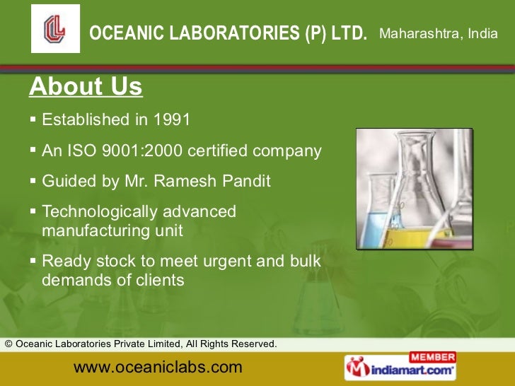 Oceanic Laboratories Pvt Ltd Mumbai India