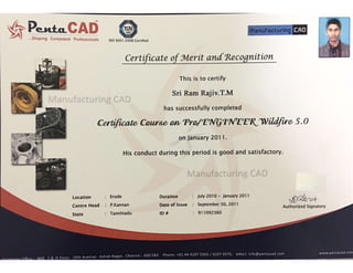 Pro E certificate