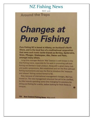 NZ Fishing News
MAY 2016
 