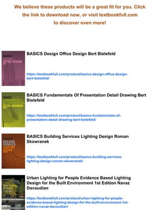 Basics Lighting Design 1st Edition Bert Bielefeld (Editor) | PDF