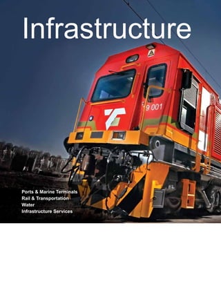 38 www.hatch.ca
Infrastructure
Ports  Marine Terminals
Rail  Transportation
Water
Infrastructure Services
 