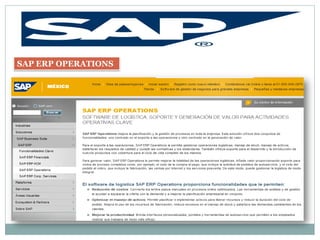 SAP ERP OPERATIONS
 