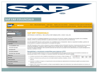 SAP ERP FINANCIALS
 