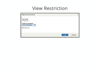 View Restriction
 