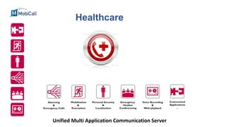 Healthcare
Unified Multi Application Communication Server
 