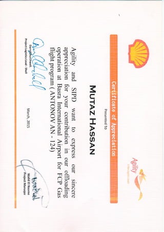 Shell Certificate