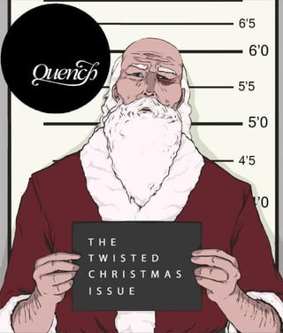 Cover design for 'The Twisted Christmas' issue of Quench