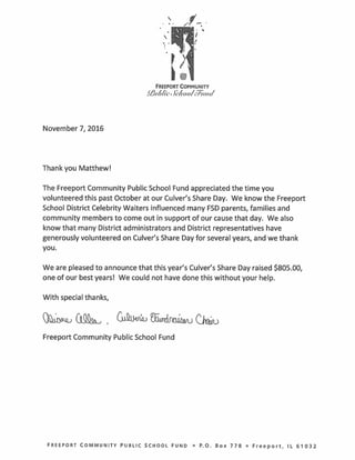 Recognition Letter for FSD Public School Fund 111416