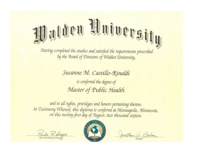 Walden Diploma