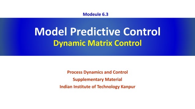 Dynamic Matrix control | PPTX | Programming Languages | Computing