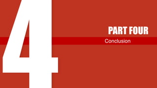 Conclusion
PART FOUR
 