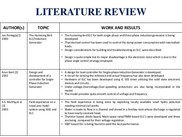 Literature review generator