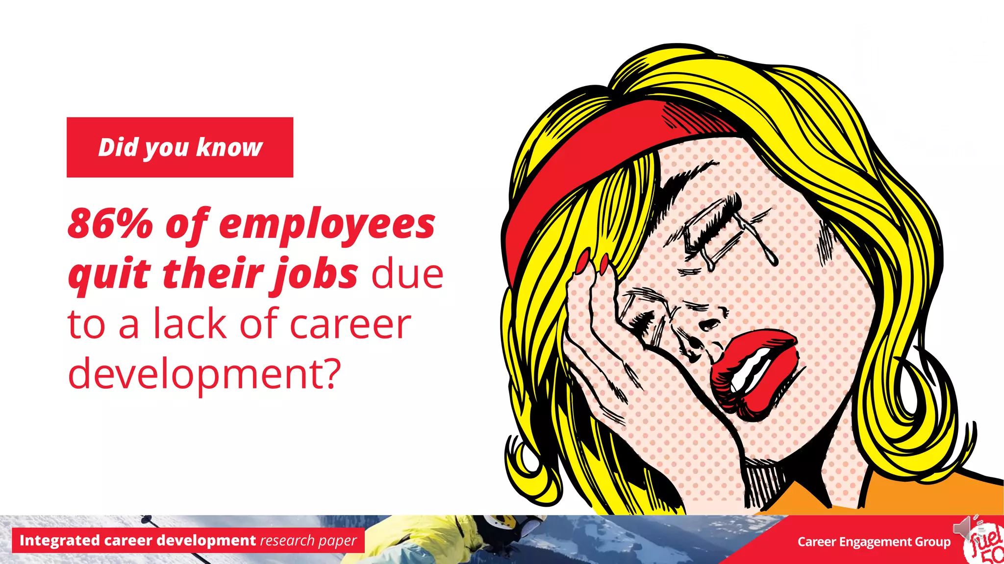 Integrated career development research paper Career Engagement Group
Did you know
86% of employees
quit their jobs due
to a lack of career
development?
 