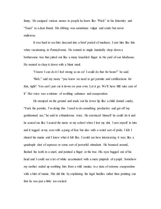descriptive narrative essay example