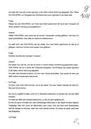 JOSE MANUEL DOMINGUEZ LAGE vernehmung