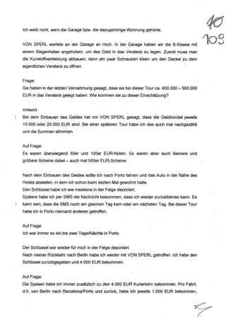 JOSE MANUEL DOMINGUEZ LAGE vernehmung