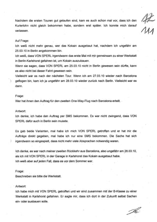 JOSE MANUEL DOMINGUEZ LAGE vernehmung