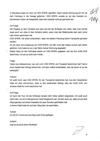 JOSE MANUEL DOMINGUEZ LAGE vernehmung