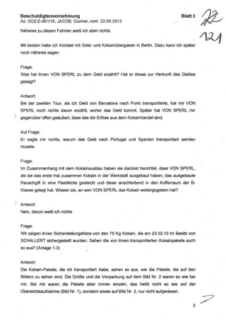 JOSE MANUEL DOMINGUEZ LAGE vernehmung