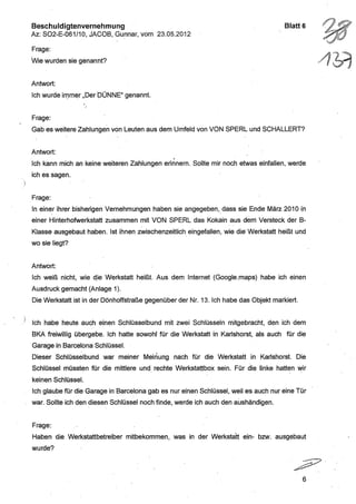 JOSE MANUEL DOMINGUEZ LAGE vernehmung