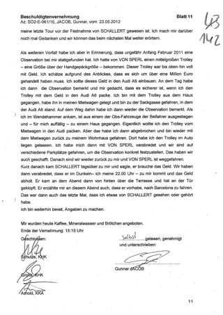 JOSE MANUEL DOMINGUEZ LAGE vernehmung