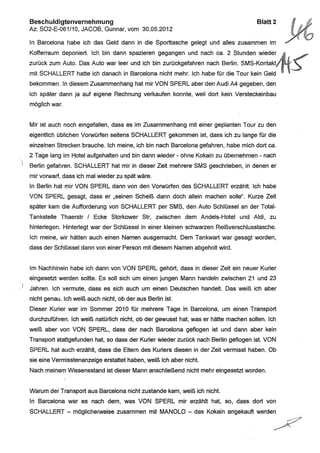 JOSE MANUEL DOMINGUEZ LAGE vernehmung