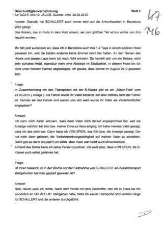 JOSE MANUEL DOMINGUEZ LAGE vernehmung