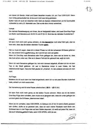 JOSE MANUEL DOMINGUEZ LAGE vernehmung